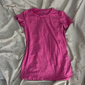 Pink target athletic top